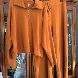 SPANX Airessentials burnt orange two-piece set - 3x